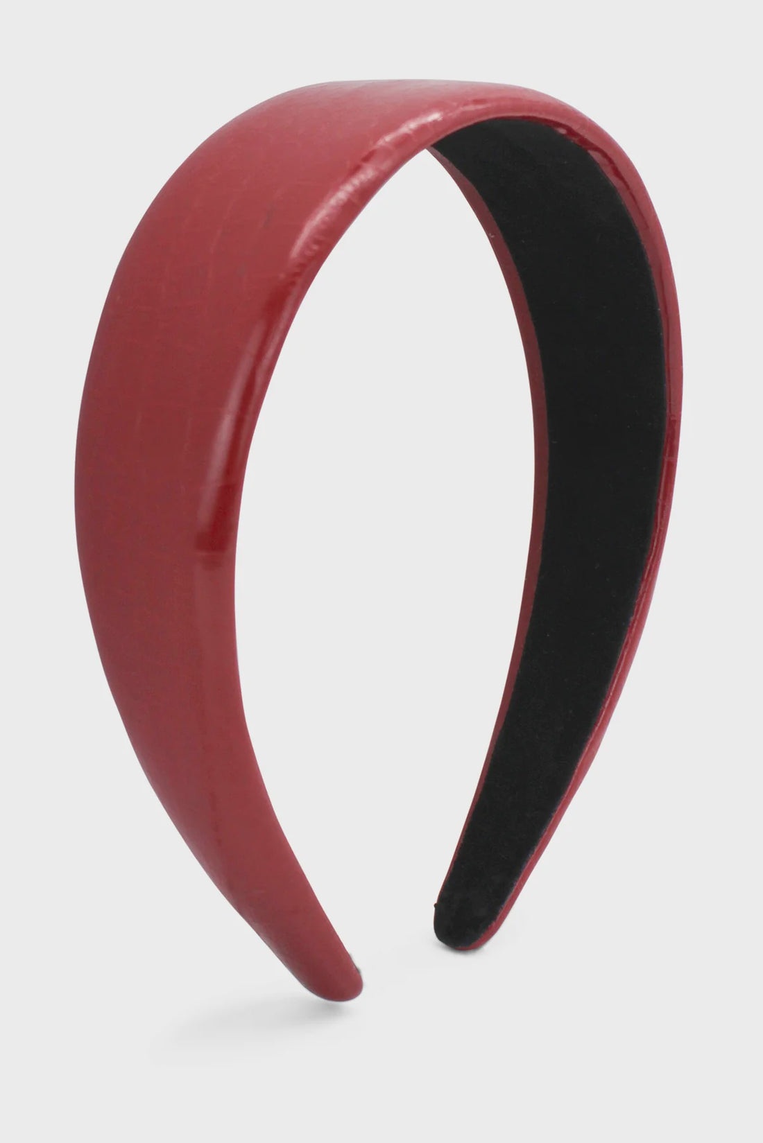 Melody Faux Leather Red Headband