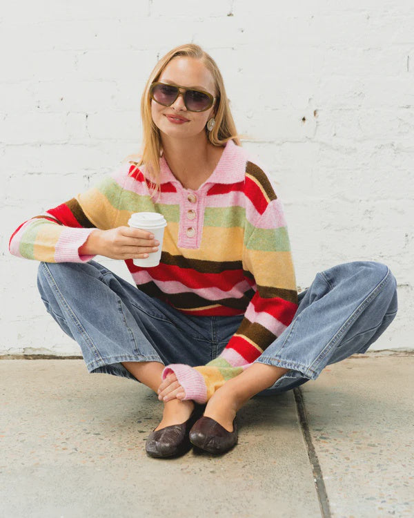 Meredith Stripe Knit Sweater