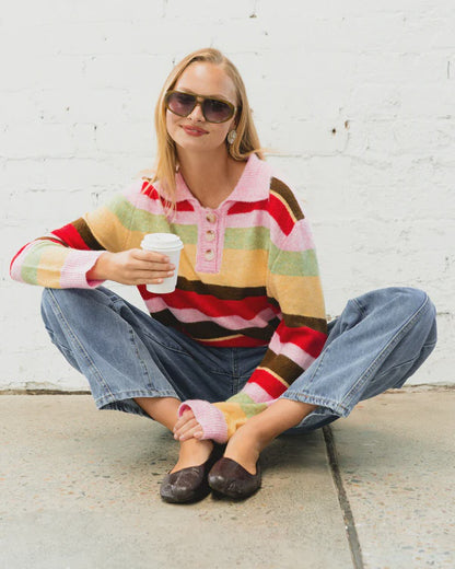 Meredith Stripe Knit Sweater