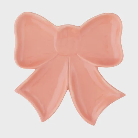 Merry Bow Plate - Pink