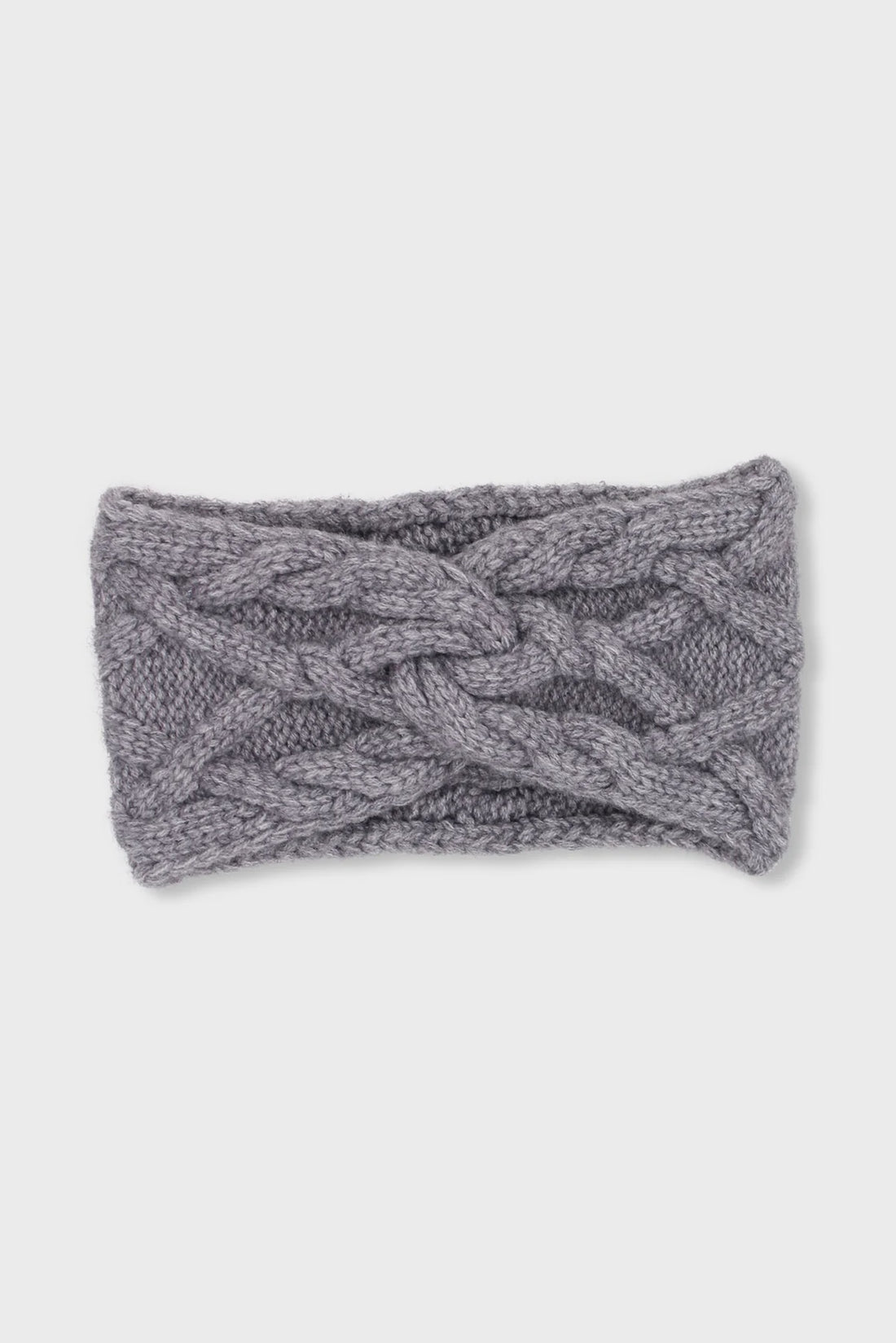 Michelle Cable Knit Headband - Grey
