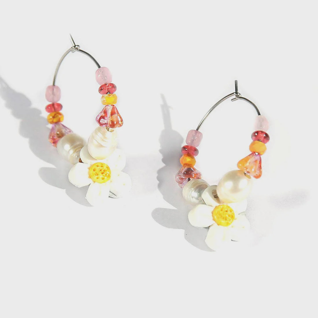 Mini Daisy Hoops