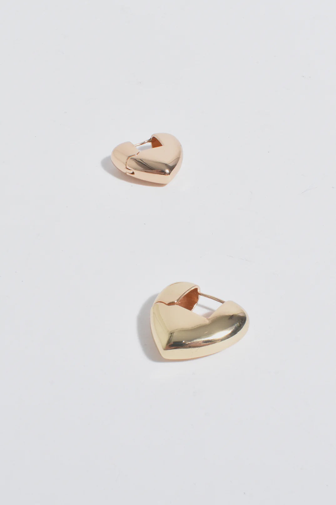 Mini Heart Drop Hoops