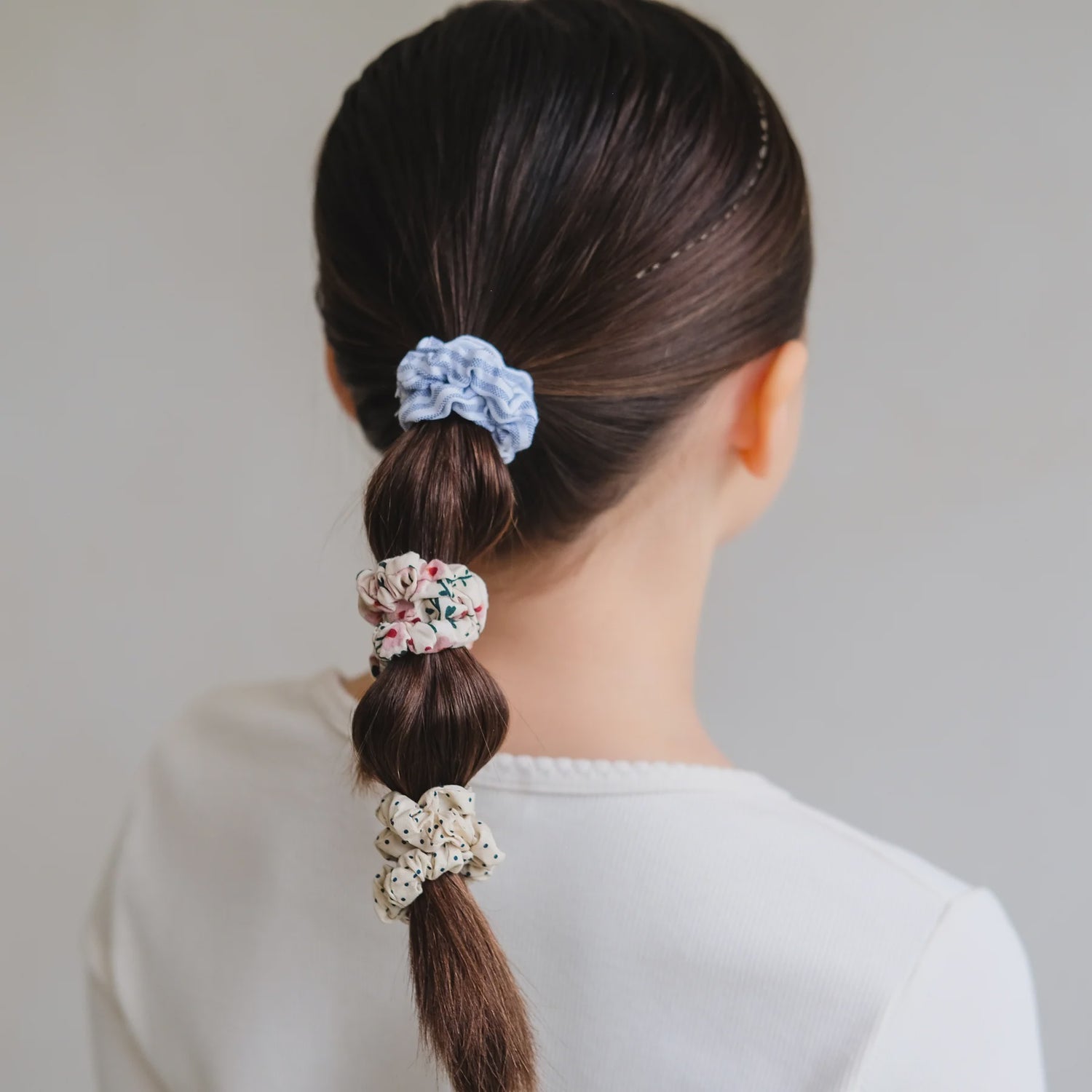 Mixed Floral Scrunchies