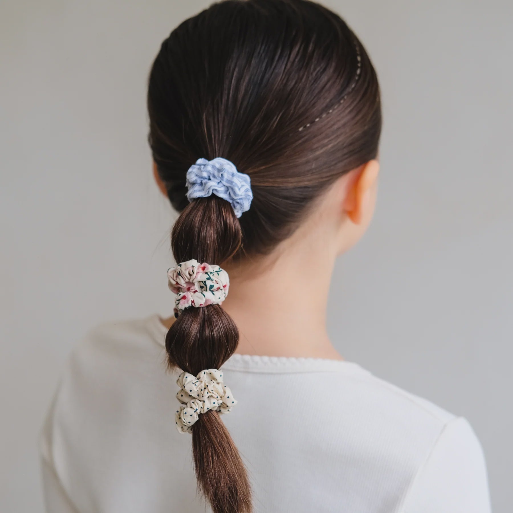 Mixed Floral Scrunchies