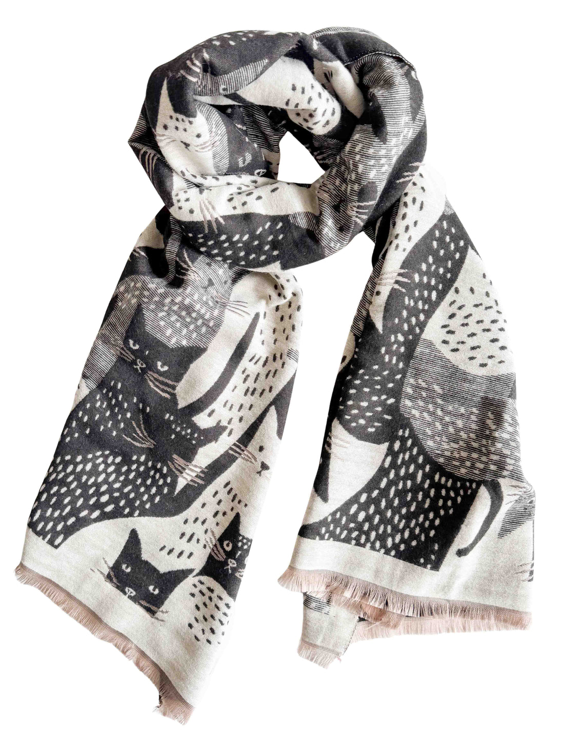 Moggy Cat Scarf Black