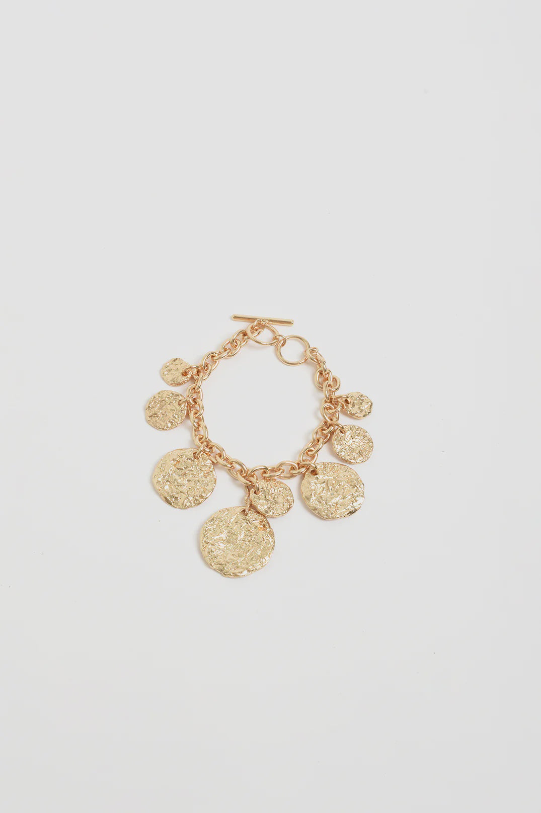 Molten Metal Disc Bracelet