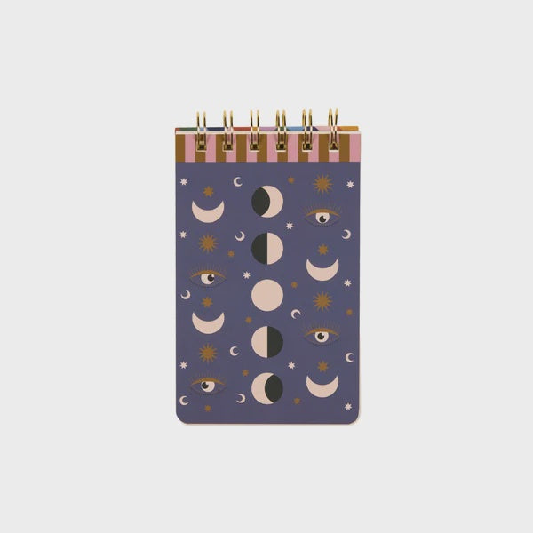 Moon Phases Twin Wire Notepad