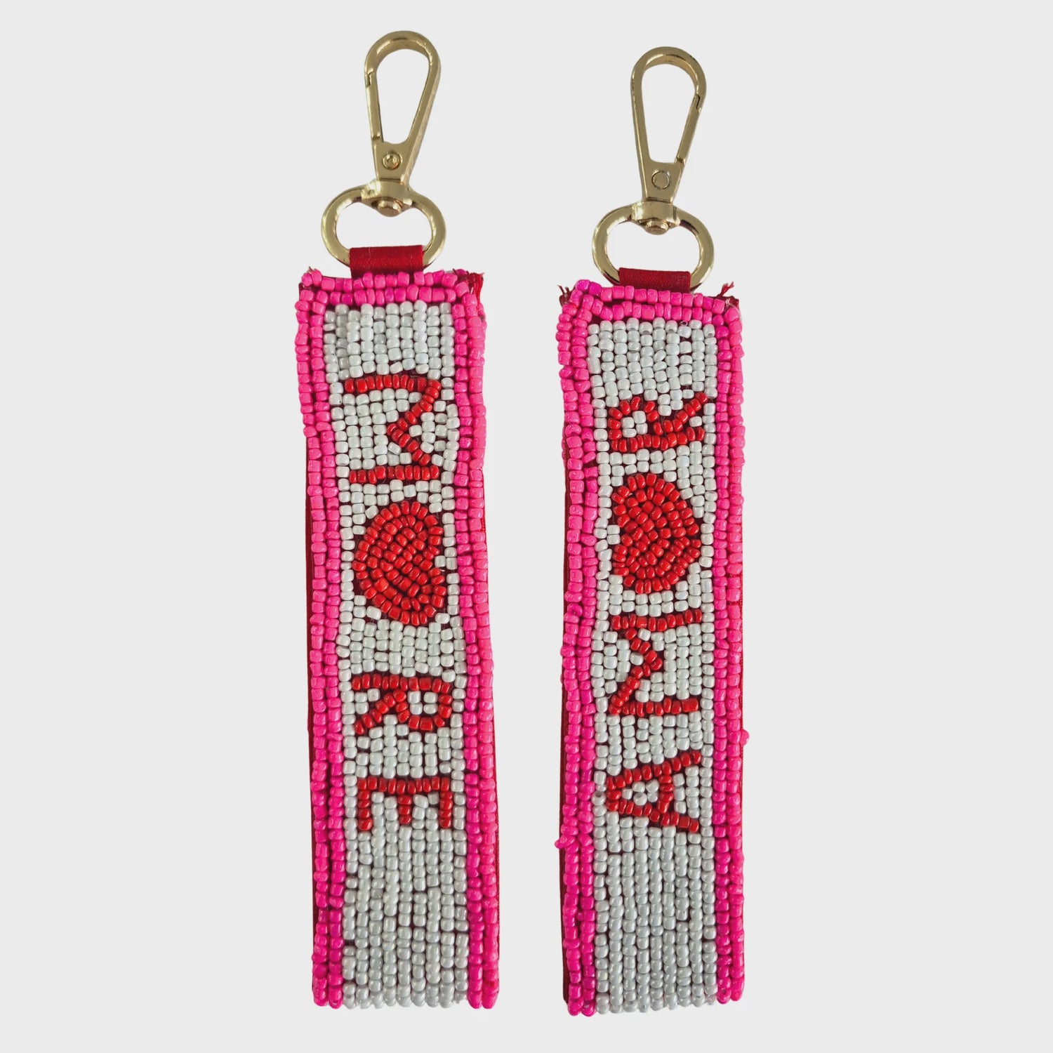 More Amor Beaded Keychain