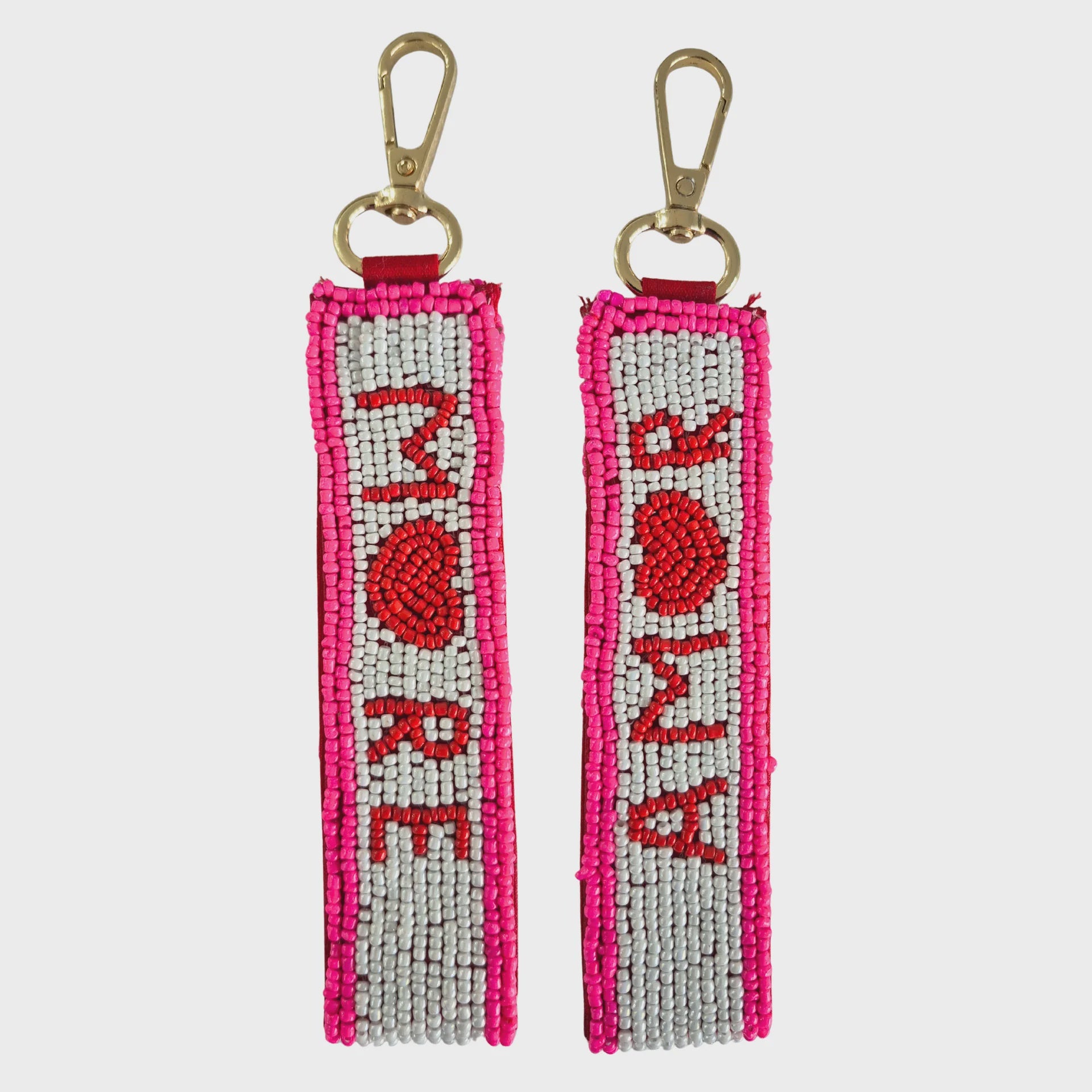 More Amor Beaded Keychain