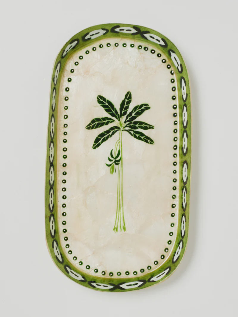 Atlantic Green Palm Tray