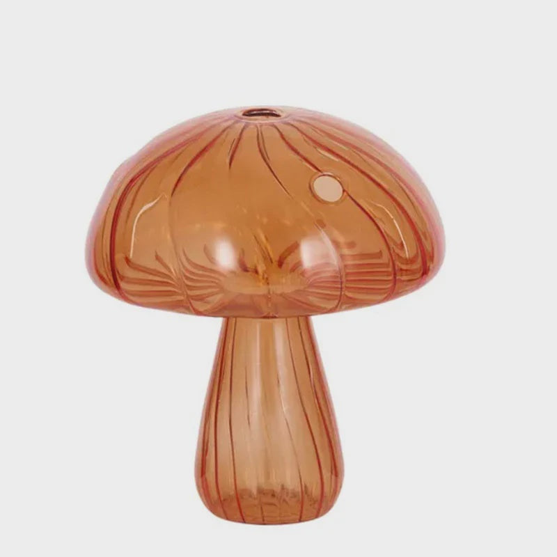 Myth Glass Mushroom - Red Large
