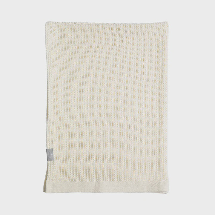 Bassinet Cellular Blanket - Natural White