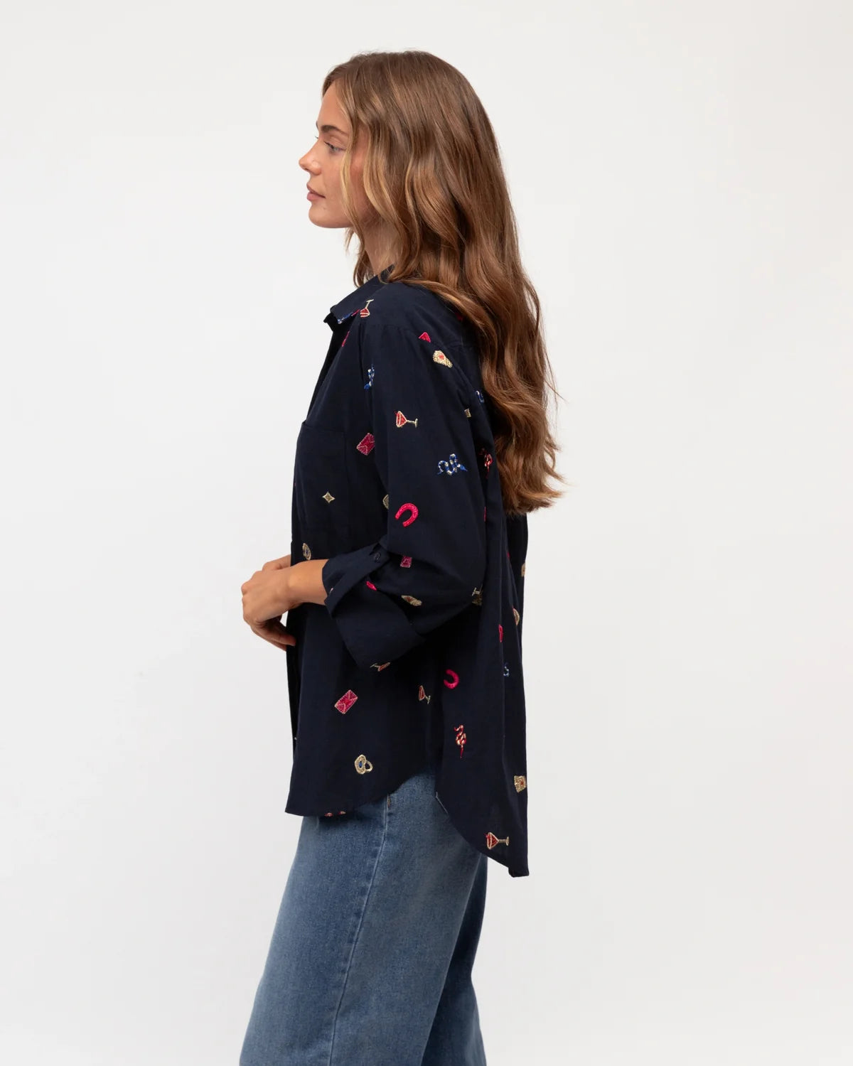 Lucky Charm Embroidered Blouse
