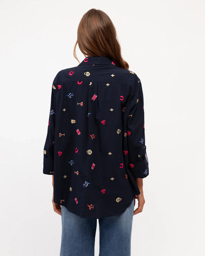 Lucky Charm Embroidered Blouse