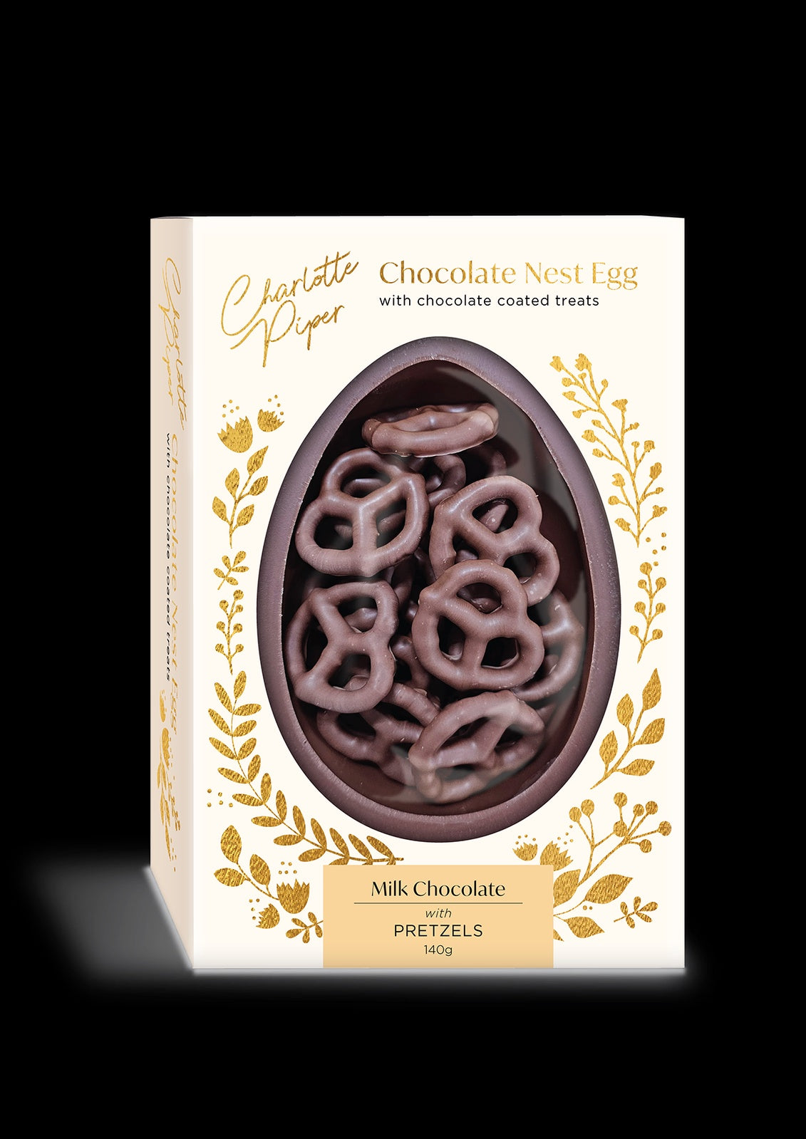 Milk Choc Nest Egg with Choc Coated Pretzels 140g