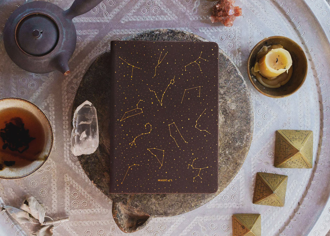 Magic Of I A5 Journal - Night Sky Leather
