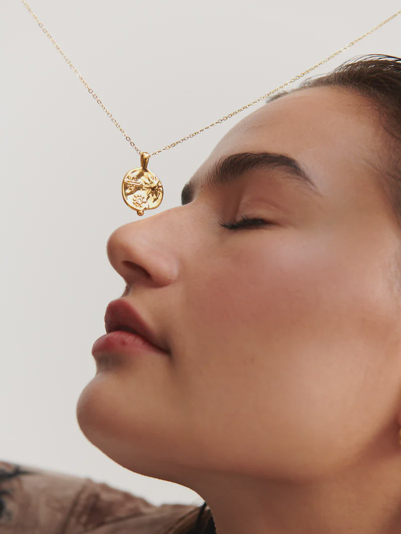 Ocean Coin Charm Necklace