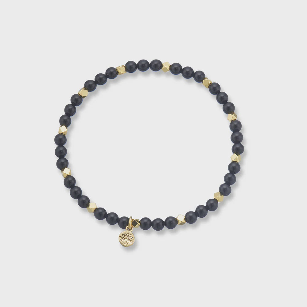 Aura of Gold Bracelet - Onyx