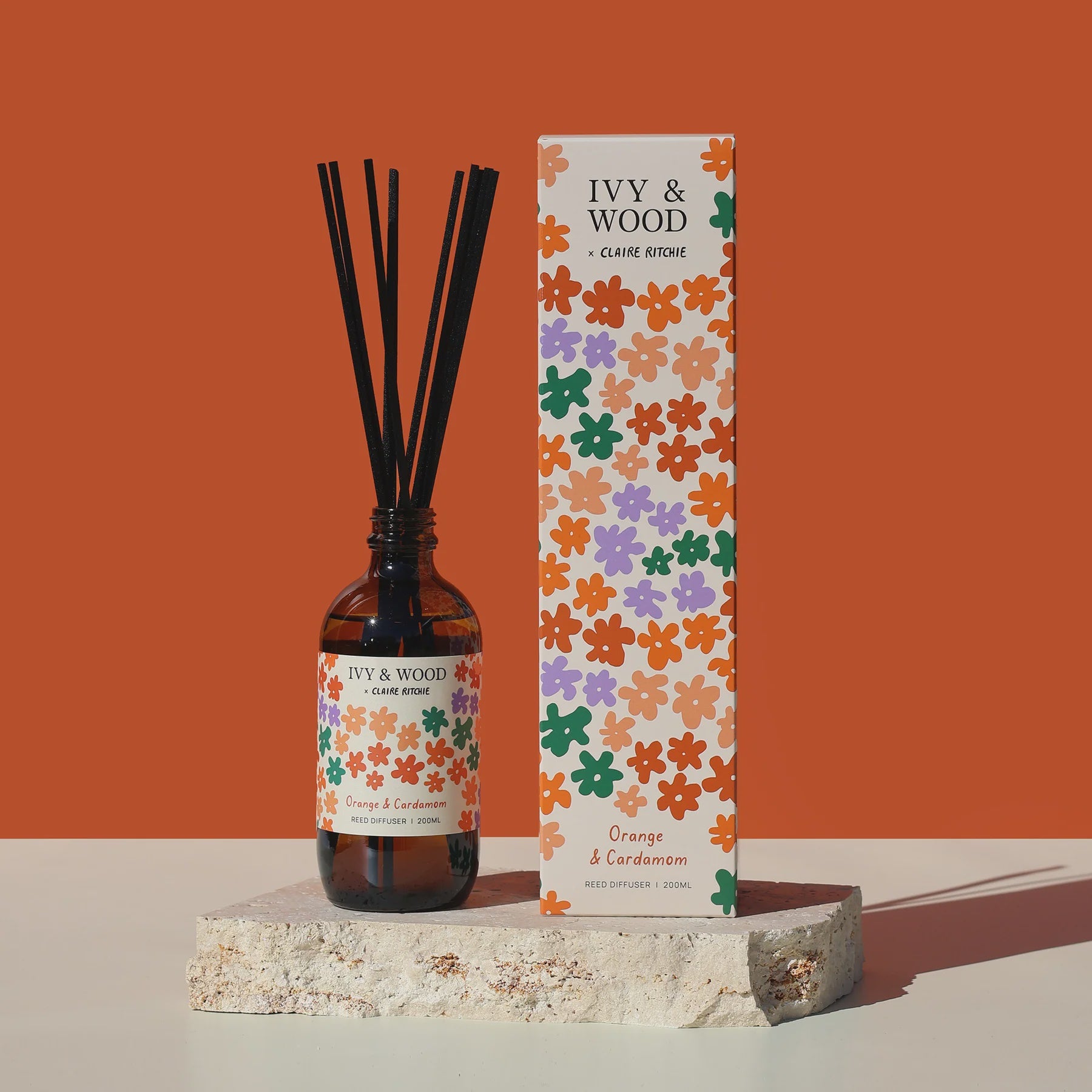 Orange &amp; Cardamom Reed Diffuser | Bloom x Claire Ritchie