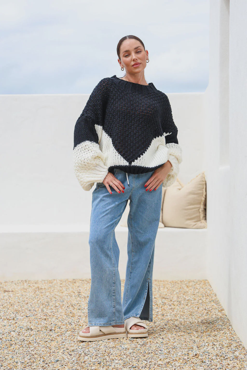 Getaway Knit Jumper - Oreo