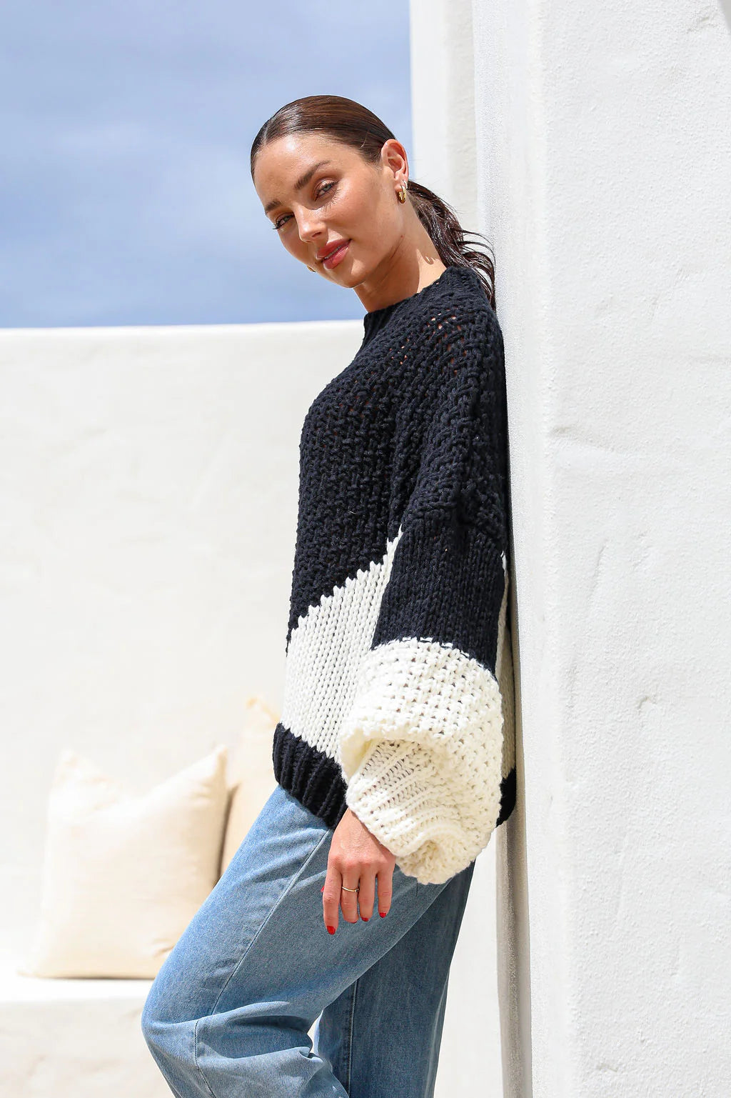 Getaway Knit Jumper - Oreo