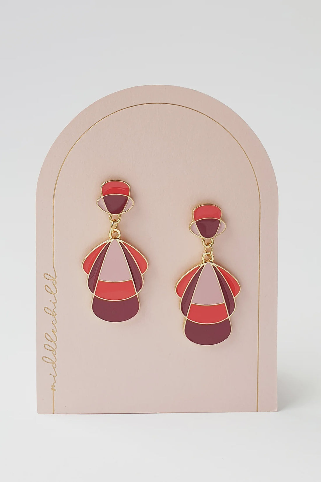 Orpheum Earrings - Red