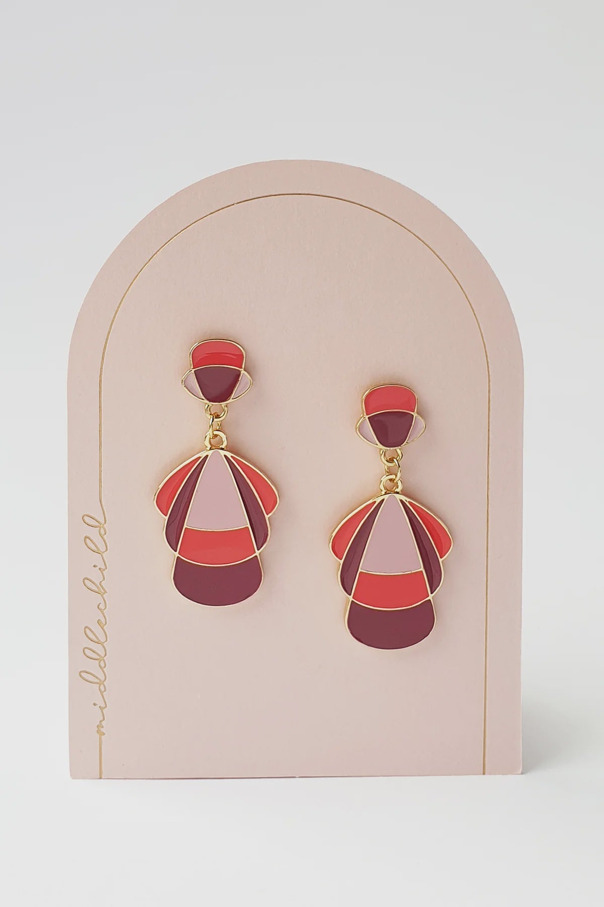 Orpheum Earrings - Red