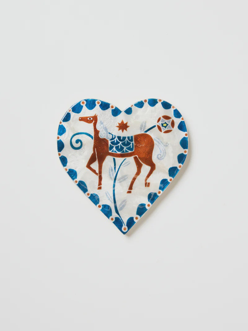 Paloma Heart White Horse