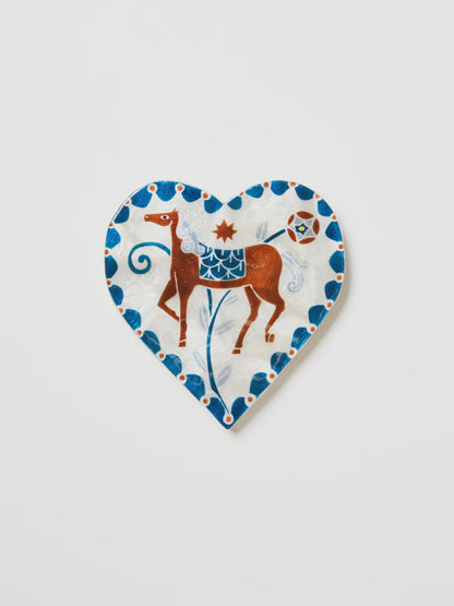 Paloma Heart White Horse