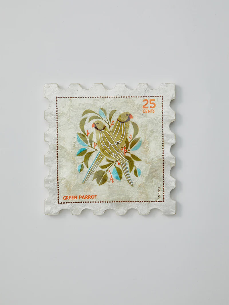 Parrot Stamp Wall Art