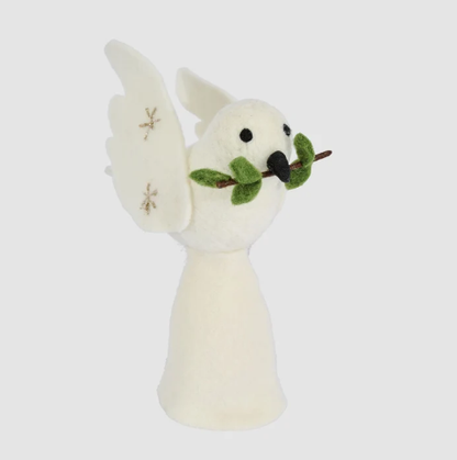 Peace Dove Felt Tree Topper