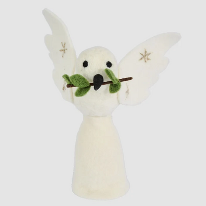 Peace Dove Felt Tree Topper
