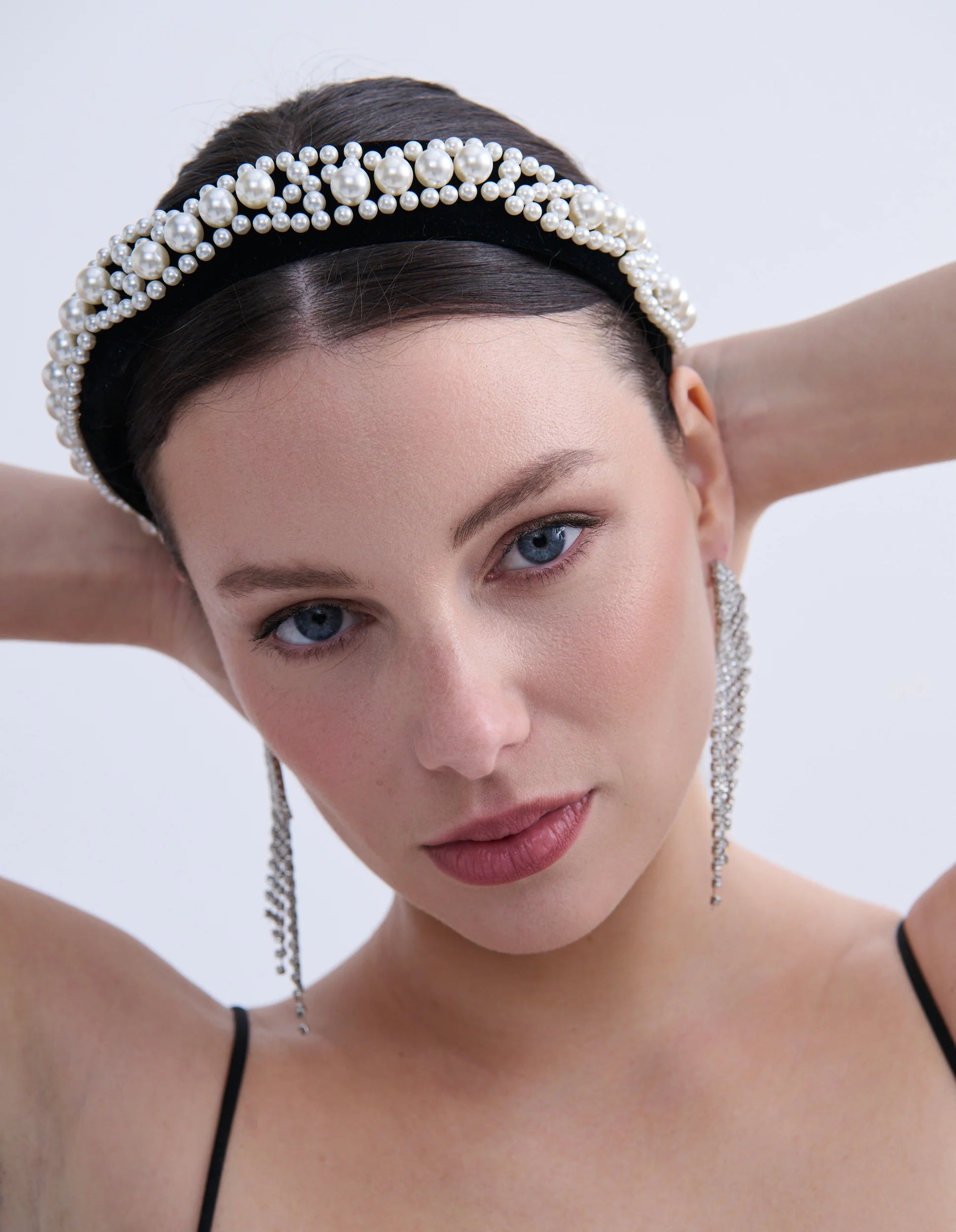 Pearl Velvet Padded Headband
