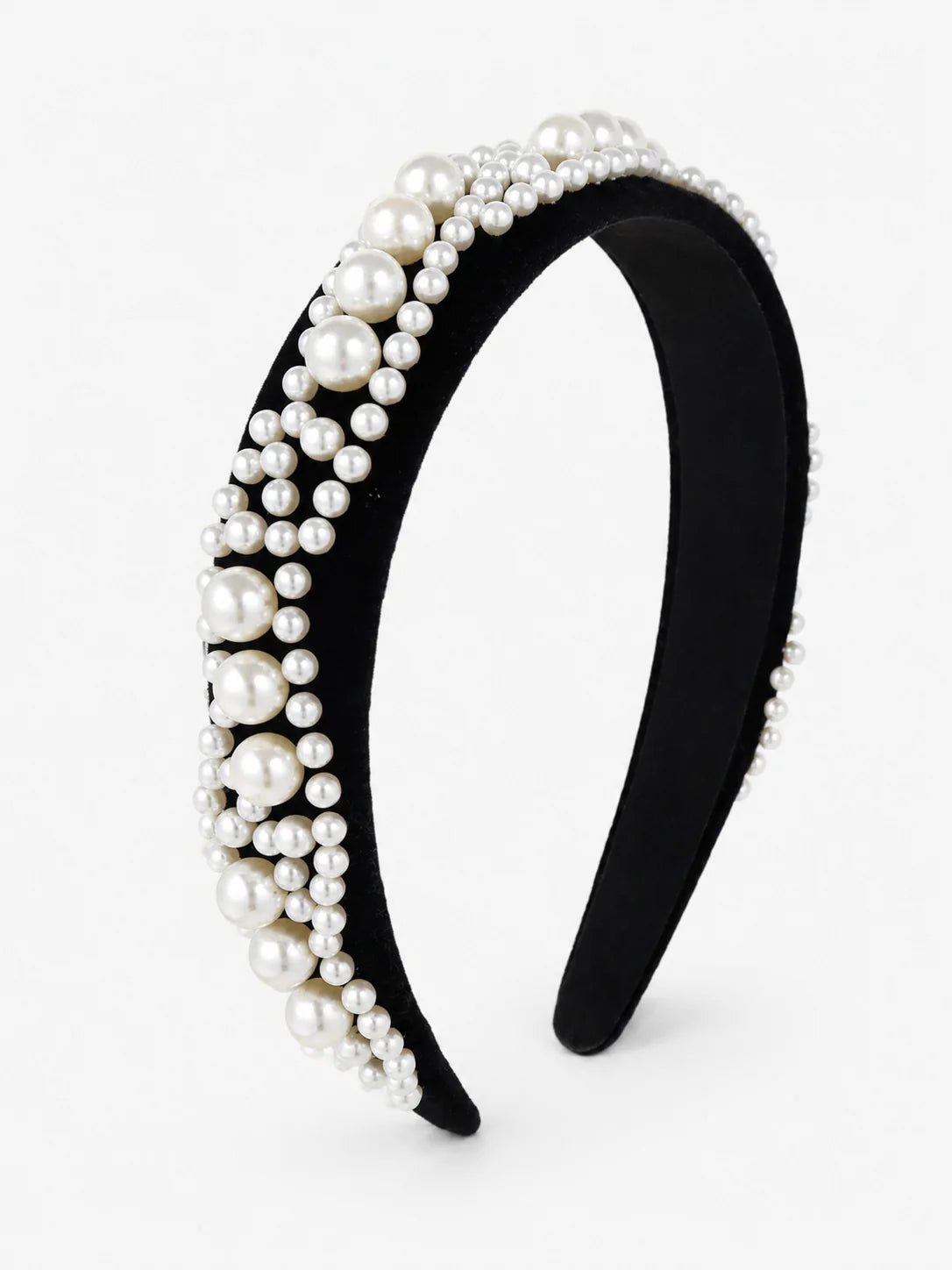 Pearl Velvet Padded Headband