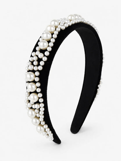 Pearl Velvet Padded Headband