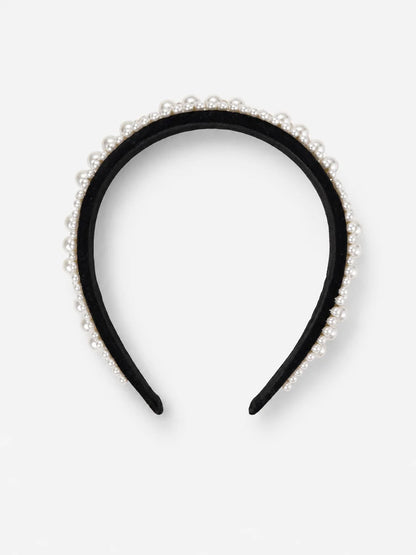 Pearl Velvet Padded Headband