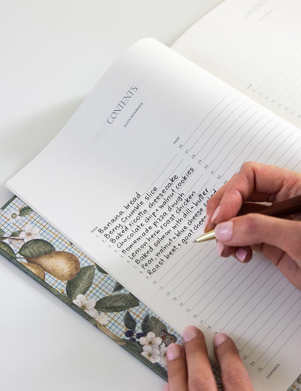 Heirloom Recipe Book Journal - Pears
