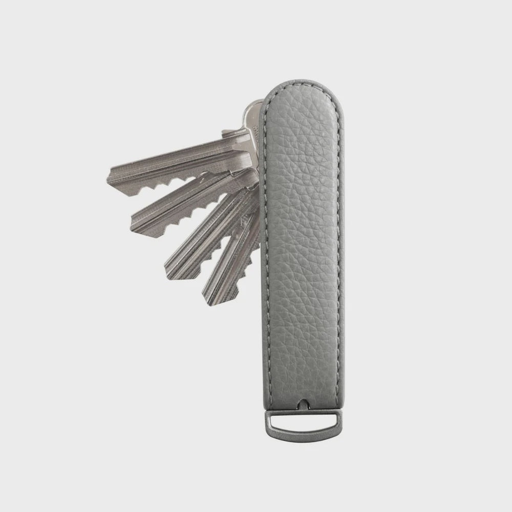 Jibbon Italian Leather Key Organiser - Pebble