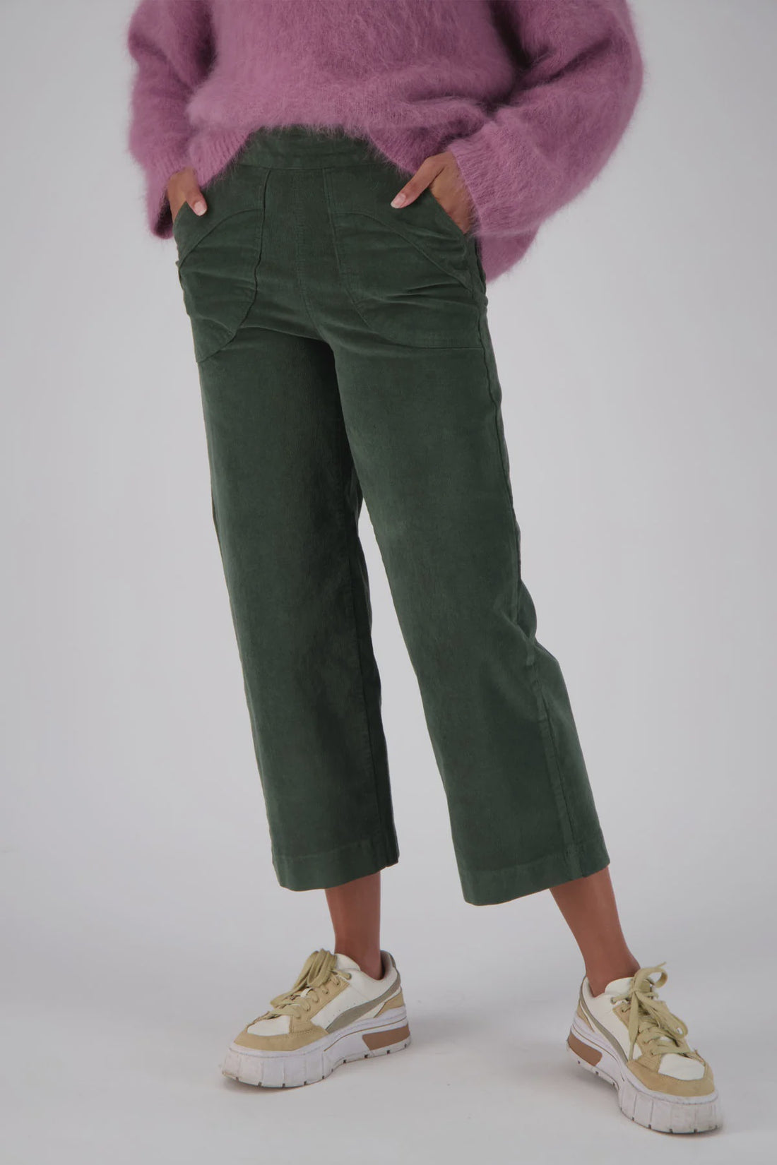 Peggy Pants - Fine Olive Cord