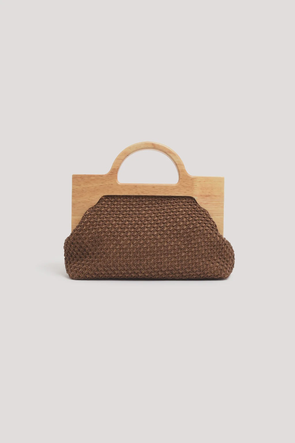 Peru Top Handle Weave Clutch