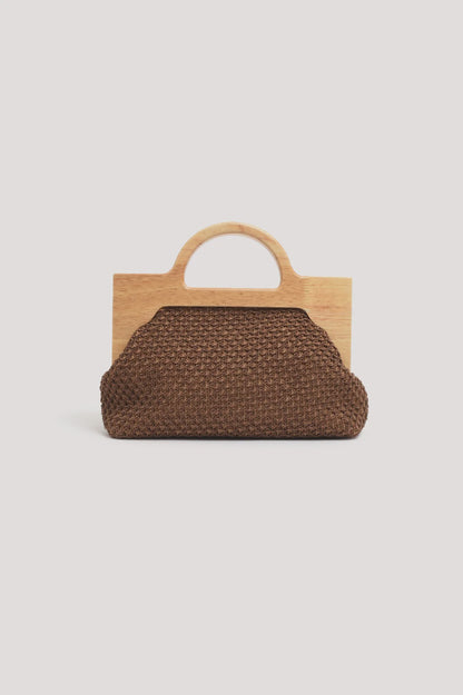 Peru Top Handle Weave Clutch