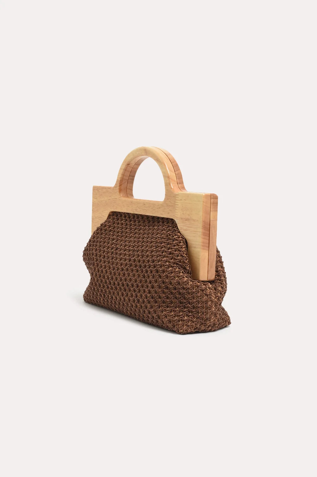 Peru Top Handle Weave Clutch