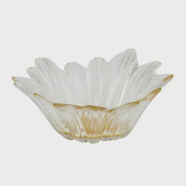 Phoebe Glass Bowl 15.5cm - Clear/Yellow