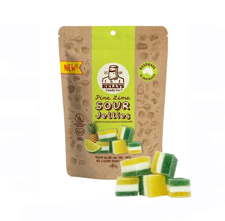 Kellys Candy Co Pine Lime Sour Jellies