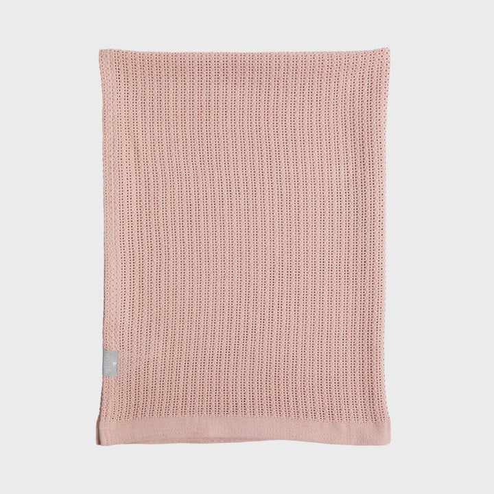Bassinet Cellular Blanket - Dusty Pink