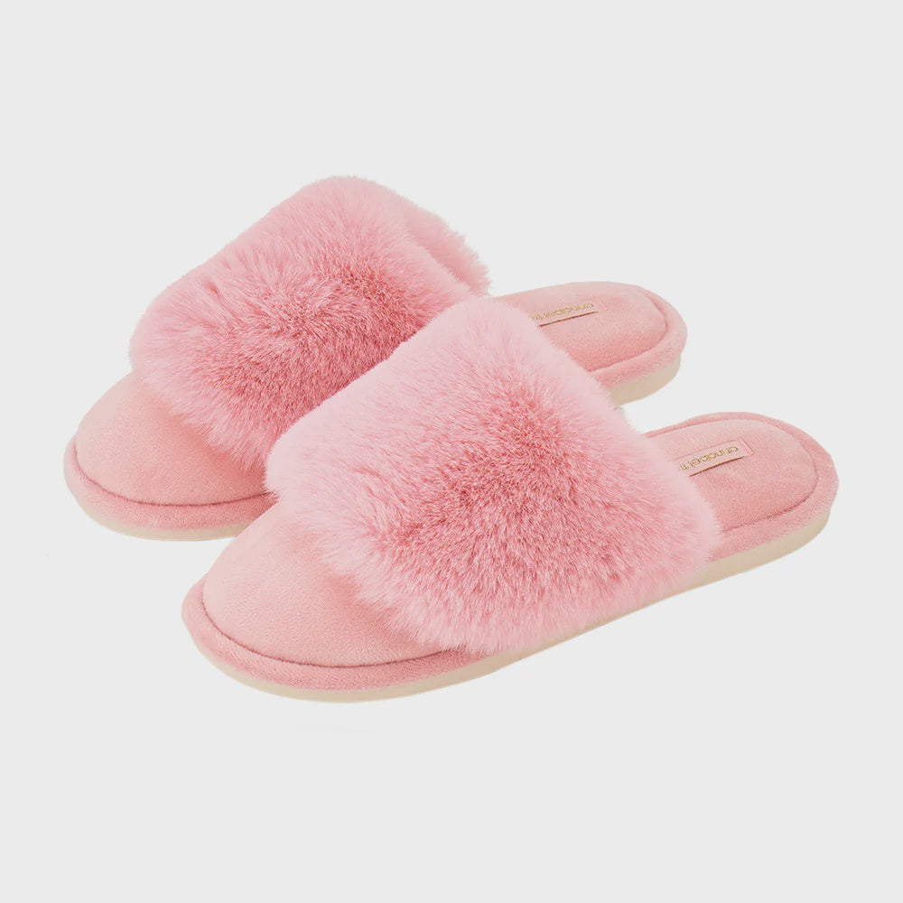 Cosy Luxe Slipper - Pink Lemonade