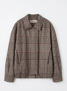 City Check Plaid Jacket