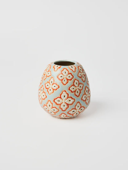 Pollen Vase - Blue Paisley