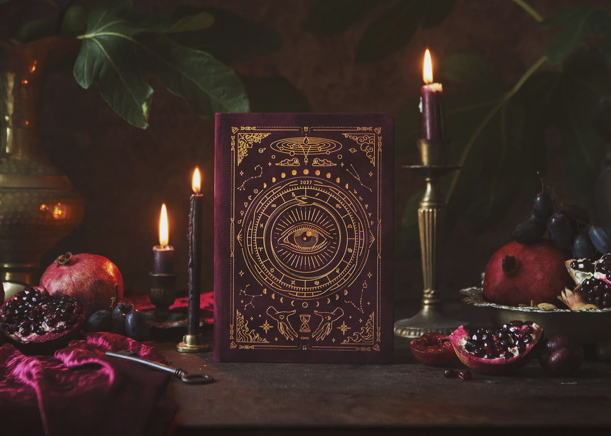 2027 Astrological Planner - Pomegranate Velvet